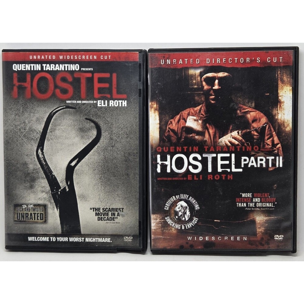 Hostel & Hostel Part II DVD Bundle Unrated Director's Widescreen Cut Horror...